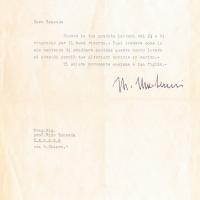 Lettera di Marcello Mascherini, 1957 ott. 26