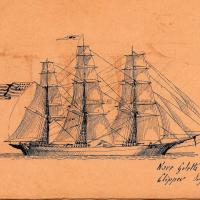 "Nave goletta. Clipper inglese"