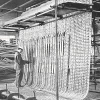 Quarta di copertina- Particolare della caldaia per la centrale termoelettrica dell' ANIC-GELA, L'Ansaldino, n. 9, anno IX, 1962