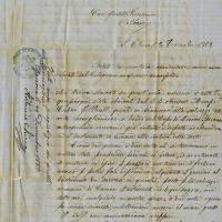 Lettera di Agostino Nossardi a Gerolamo Nossardi, Sant'Elena, 1883 - fronte