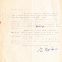 Lettera di Marcello Mascherini, 1958 feb. 21