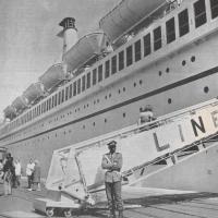 La turbonave EUGENIO C. a Dakar il 2 gennaio 1968