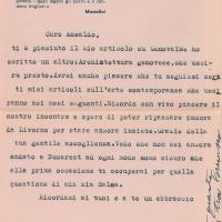 Lettera di Giovanni Comisso inviata a Giovanni Ansaldo, 16 - 3 - 1942