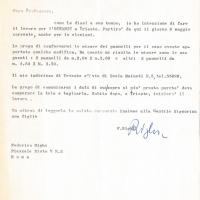 Lettera di Federico Righi, 1964 mag. 02