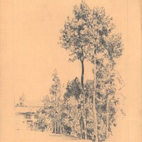 Paesaggio - disegno di Emma Ramorino, 11 marzo 1890