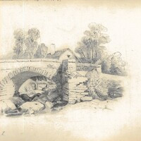 Paesaggio con ponte, seconda metà XIX sec.