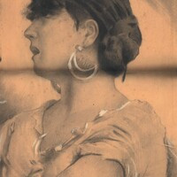 Ritratto a matita di donna, seconda metà XIX sec.