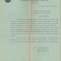 Lettera inviata da Franco Spinelli a Giovanni Ansaldo, 3 - 4 - 1942
