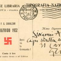 Retro della cartolina di Guido Ferruccio Cabalzar