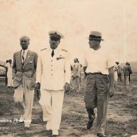 Avioraduno, Giorgio Parodi con il Generale Valle, Capo di Stato Maggiore dell'Aeronautica