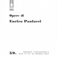 Paulucci - Copertina opuscolo esposizione 1959 Bologna