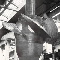 Particolare della girante di una turbina Kaplan, settembre 1954, anno II, n. 5 - p. 75