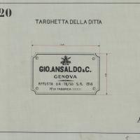 Cannone da 76/50 - Targhetta della ditta