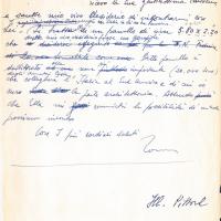 Minuta di lettera di Nino Zoncada, s.d. ma 1957 lug. 25-31