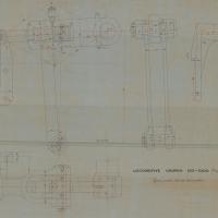 Locomotiva Alessandro Volta - Sopporto e pendini dell'asta del cassettone