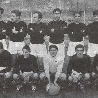 "L'undici" al completo della squadra di calcio del Gruppo Sportivo "C"