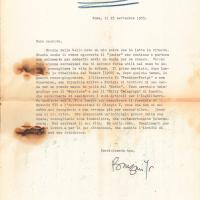 Lettera di Luigi Barzini a Giovanni Ansaldo, 25-09-1955