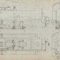 Locomotiva R 95 - 401 con assi Klien Lindner - Disposizione delle condutture per il freno Hardy e timoneria