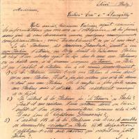 Lettera dello studio legale John P. Best & C a Drago; 30 agosto1910 - fronte