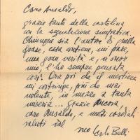 Lettera di Carlo Belli a Giovanni Ansaldo, 16-11-1949