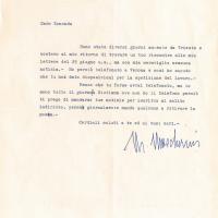 Lettera di Marcello Mascherini, 1959 lug. 14