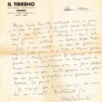 Lettera di Athos Banti a Giovanni Ansaldo, 22-06-1948