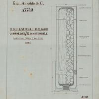 Cannone da 102/35 su automobile - Cartuccia carica di balistite