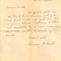Lettera di Romano Bilenchi a Giovanni Ansaldo, 22-02-1938