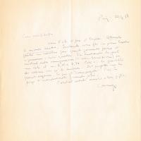 Lettera di Massimo Campigli, 1957 set. 17