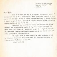 Lettera di Giovanni Zoncada, 1964 feb. 10