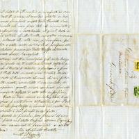 Lettera di Agostino Nossardi a Gerolamo Nossardi, Sant'Elena, 1883 - retro