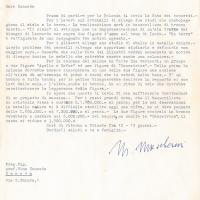 Lettera di Marcello Mascherini, 1958 giu. 30