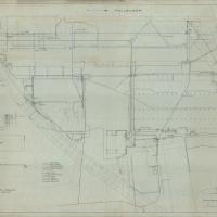 Stabilimento Locomotive - Pianta generale delle tubazioni d'acqua e fogne