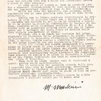 Lettera di Marcello Mascherini, 1948 gen. 06