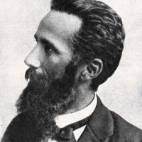 Ritratto di Galileo Ferraris (1847 - 1897) grande elettricista e sommo maestro di fisica, marzo - aprile 1957, anno V, n. 2 - p. 66