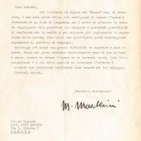 Lettera di Marcello Mascherini, 1958 feb. 02
