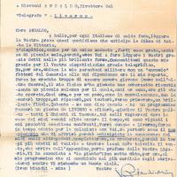 Lettera di Ivan Bianchi-Mina a Giovanni Ansaldo, 20-11-1940