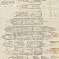Piano delle sistemazioni passeggeri dell'Andrea Doria