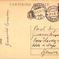 Cartolina di Giovanni Comisso inviata a Giovanni Ansaldo, p. 2, 17 - 3 - 1935