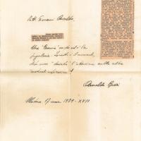 Lettera di Armando Bueri a Giovanni Ansaldo, 17-03-1939