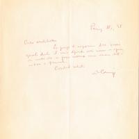 Lettera di Massimo Campigli, 1958 gen. 28