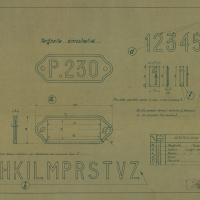 Stabilimento Locomotive - Modello - Targhette di numerazione macchine