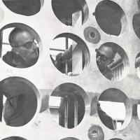 Copertina - Due Ansaldini a lavoro, L'Ansaldino, n. 9-10, anno XVI, 1969