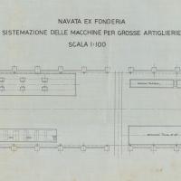 Stabilimento Meccanico di Sampierdarena - Officina Grosse Artiglierie- Sistemazione dei macchinari