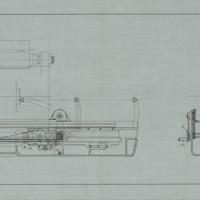 Cannone da 102/42 - Sistemazione del comando a mano del calcatoio