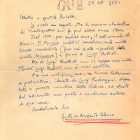 Lettera di Gustavo Brigante Colonna a Giovanni Ansaldo, 28-09-1956